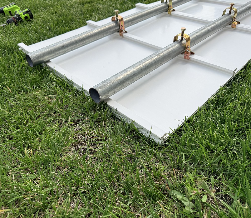 Premium 750mm Scaffold PVC Hoarding Fence Fixing Clamp | Secure & Reusable UPVC Scaffold Clip
