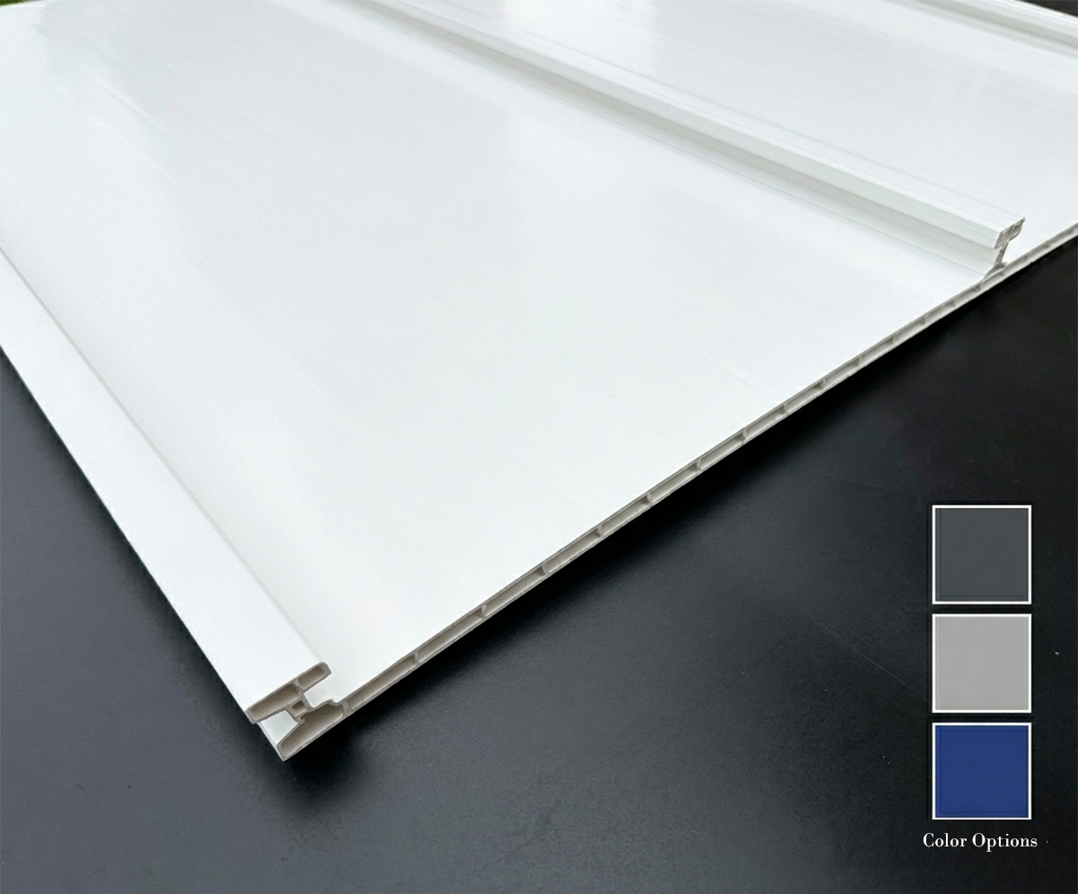 Custom multi-chamber uPVC vinyl extrusion profile cross section with wall thickness dimensions for US construction